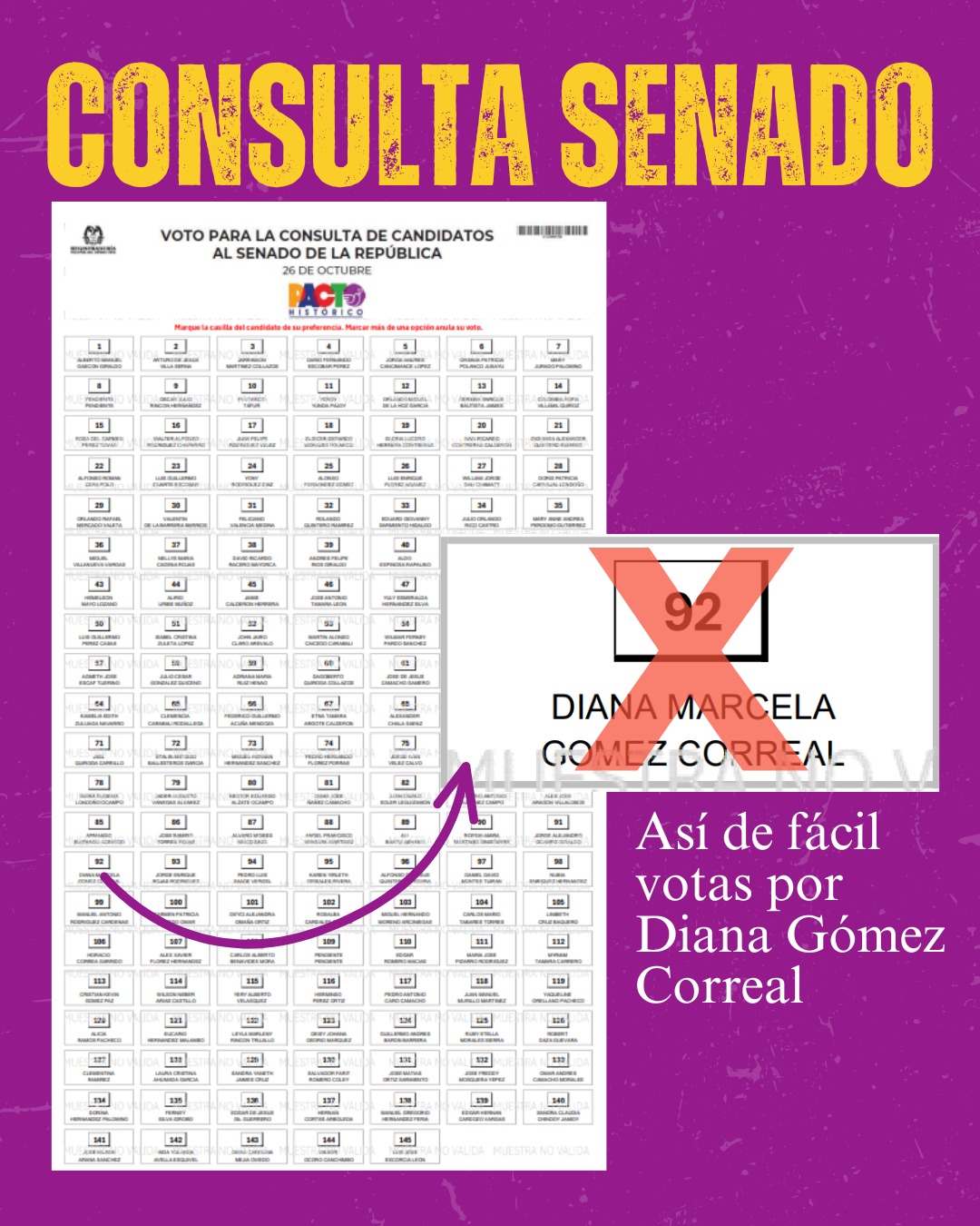 Diana con la comunidad